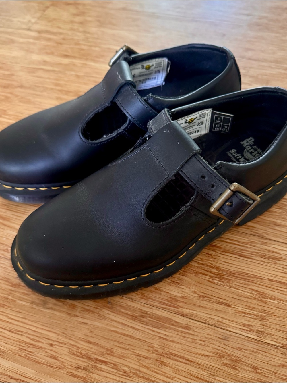 Dr. Martens Women’s Black T-Bar School Shoes 10